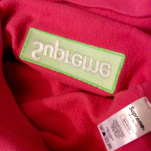Supreme Pink Box Logo Hoodie 17’ - Picture 7 of 8